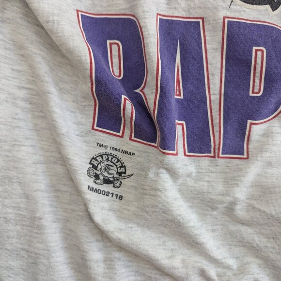 TORONTO RAPTORS BIG LOGO DOUBLE SIDED VINTAGE TSHIRT - Picture 4 of 4